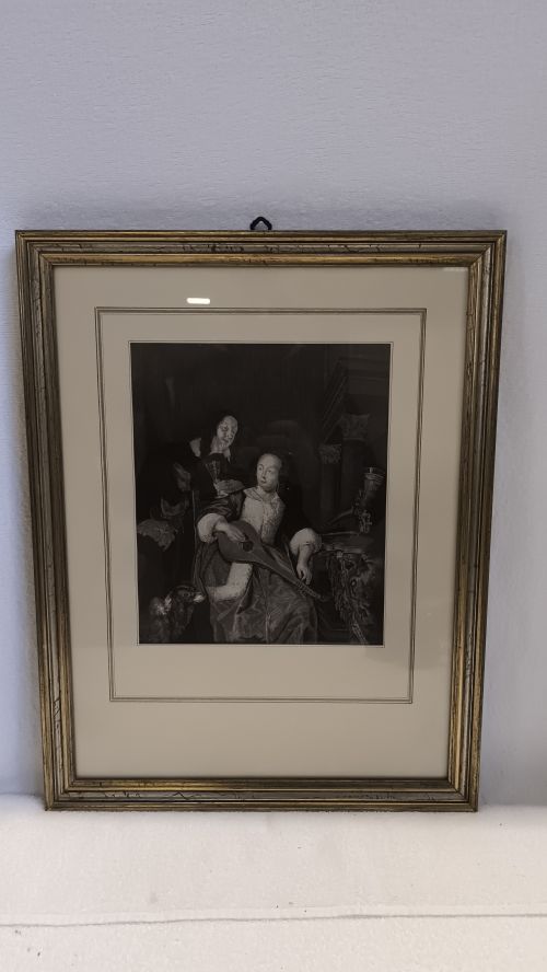  Stampa su cornice dorata