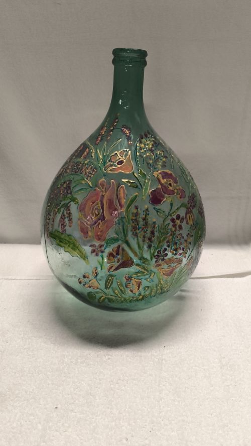  Damigiana dipinta a mano