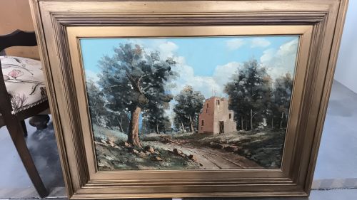  Dipinto olio paesaggio d