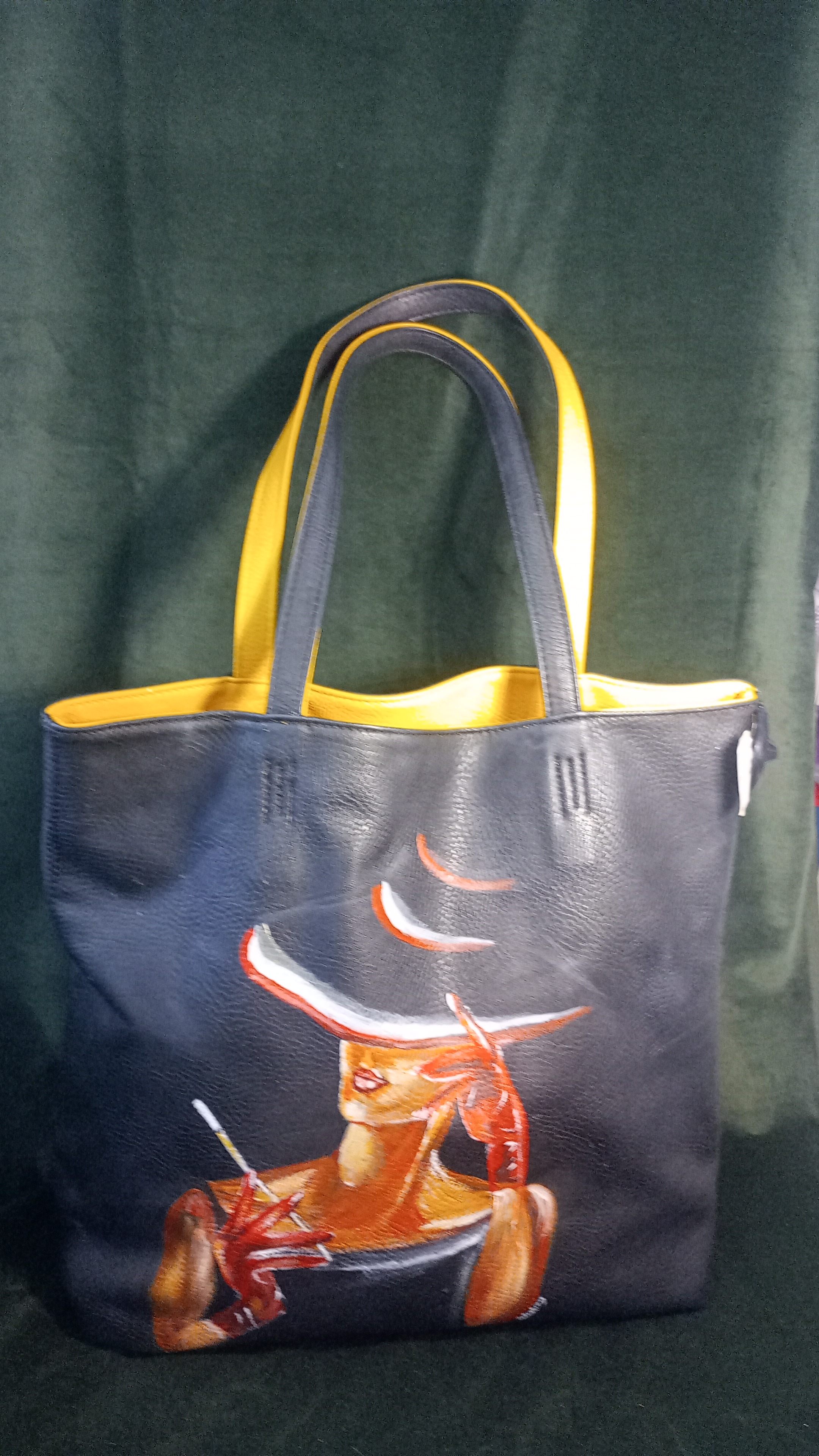BORSA BIANCA E NERA dipin